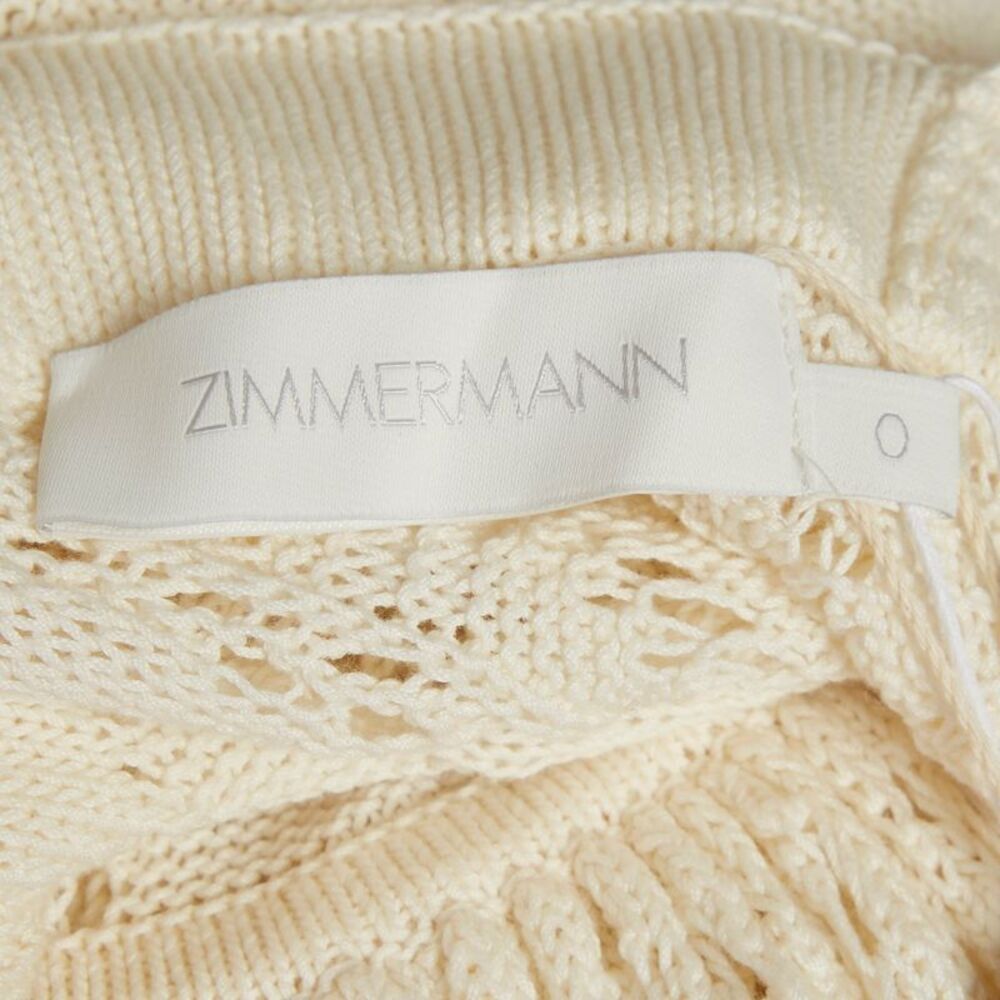 Zimmermann Cream Anneke Patchwork Knit Midi Dress S - Picture 5 of 7